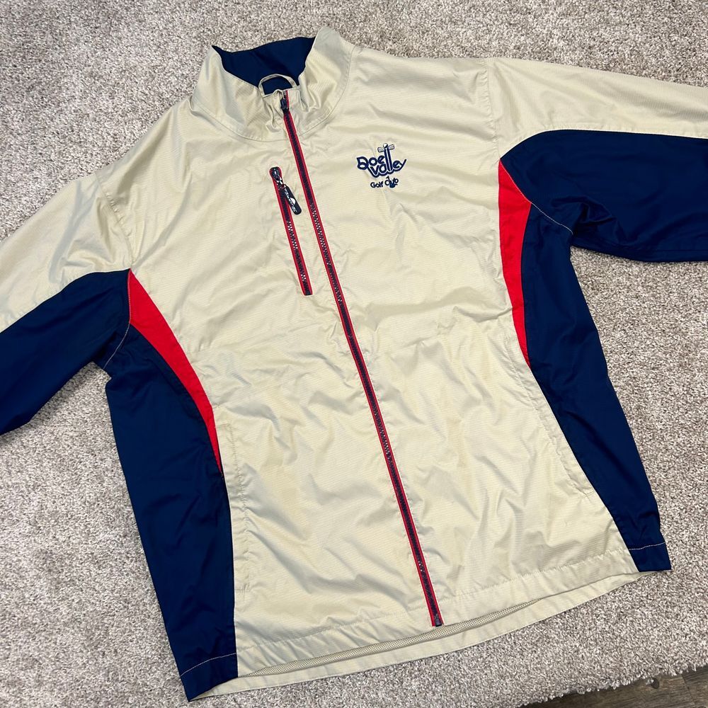 Doe Valley Golf Club Windbreaker Jacket Men Size XL Full Zip The Weather Company